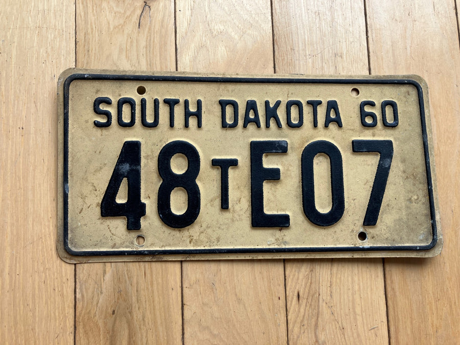 1960 South Dakota Truck License Plate