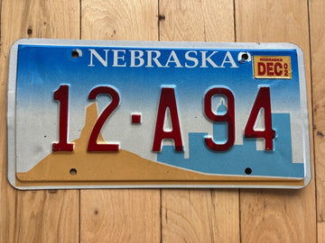 2002 Nebraska License Plate