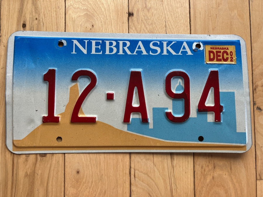 2002 Nebraska License Plate
