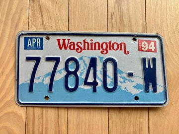 1994 Washington State Truck License Plate (Check With DOL First For YOM)