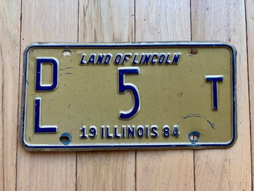 1984 Illinois Dealer License Plate - Low Number