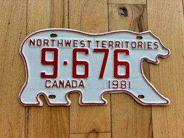 1981 Northwest Territories License Plate