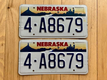 Pair of 1996 Nebraska License Plates