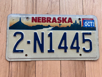 1996 Nebraska License Plate
