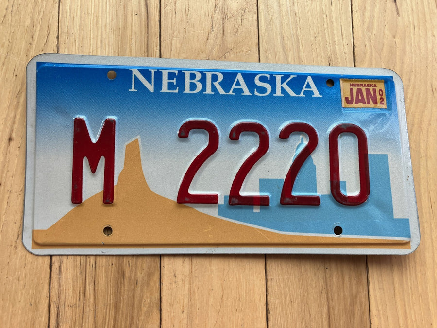 2002 Nebraska License Plate