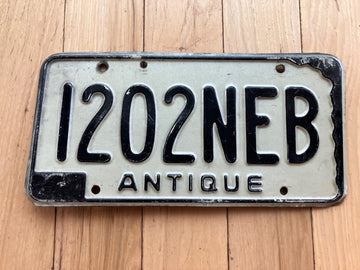1966 Nebraska Antique License Plate