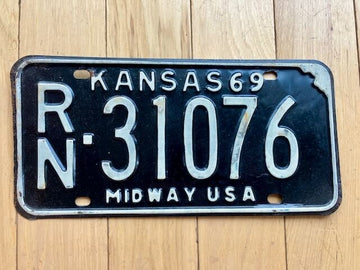 1969 Kansas License Plate