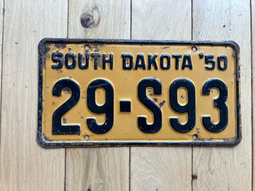 1950 South Dakota License Plate