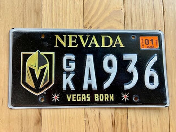 2018 Base Nevada Vegas Born License Plate