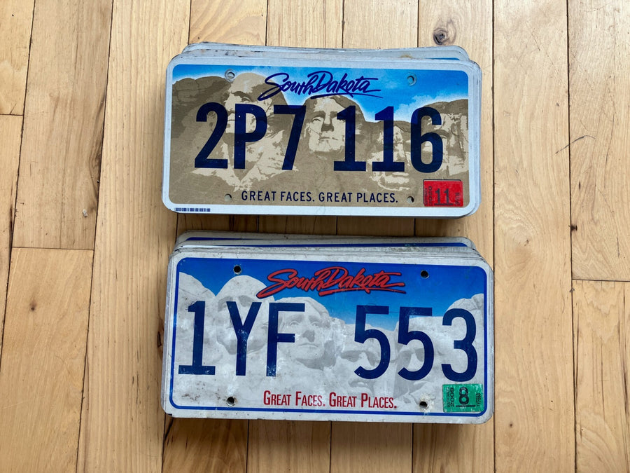 50 South Dakota Craft Condition License Plates - Mix of Versions