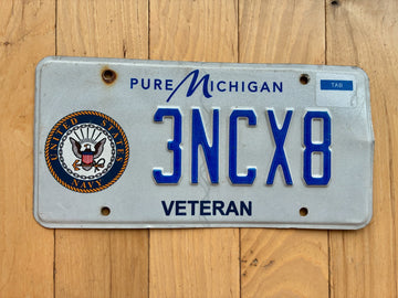 2021 Michigan Navy License Plate