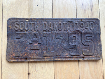 1940 South Dakota License Plate