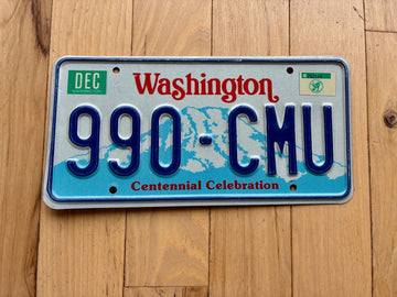 1989 Washington State License Plate (Check W/ DOL First For YOM)