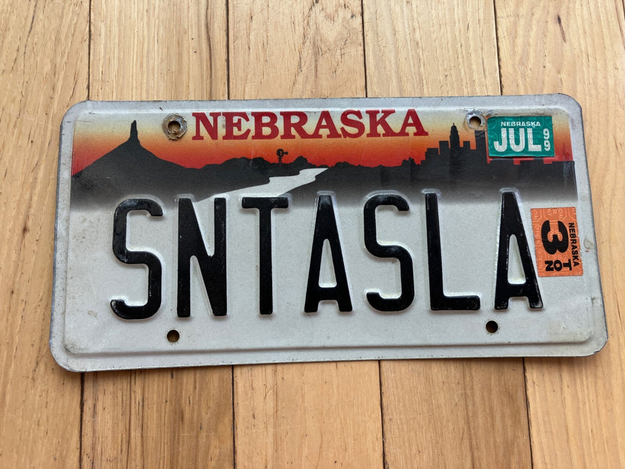 1999 Nebraska Vanity License Plate - SNTASLA