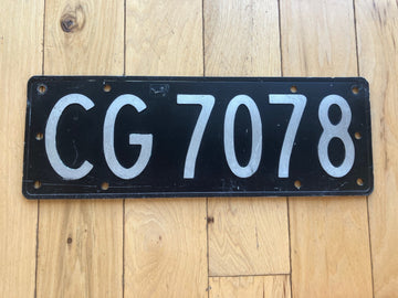 1966 to 1986 New Zealand License Plate