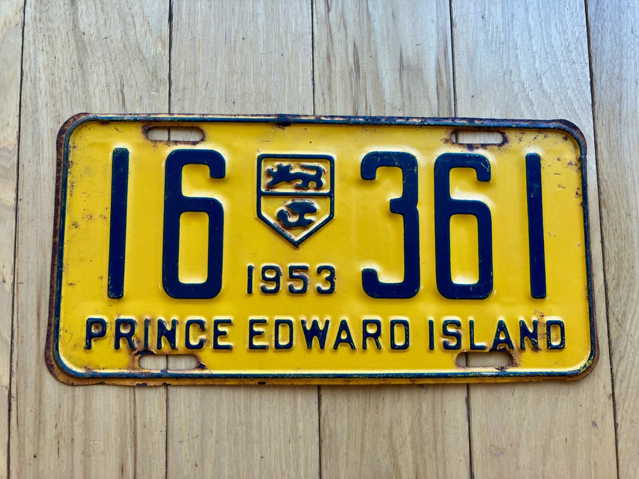1953 Prince Edward Island License Plate