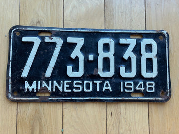 1948 Minnesota License Plate
