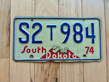 1974 South Dakota License Plate