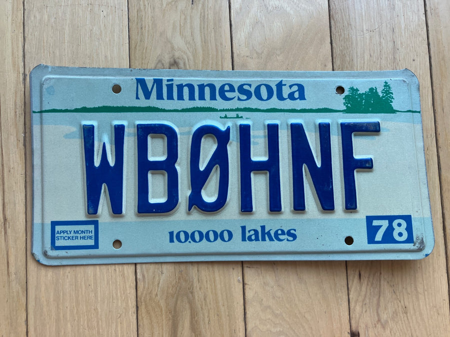 1978 Minnesota Amateur Radio License Plate