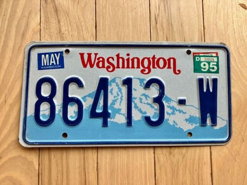 1995 Washington State Truck License Plate (Check With DOL First For YOM)