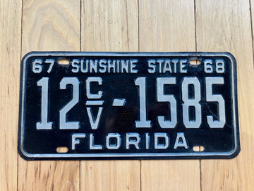 1967 1968 Florida Commercial Truck License Plate