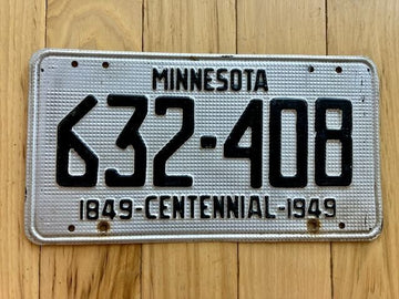 1949 Minnesota License Plate