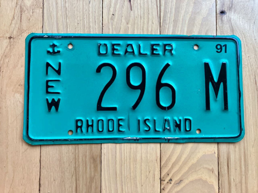 1991 Rhode Island Dealer License Plate