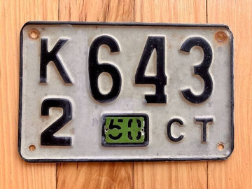 1950 Connecticut License Plate