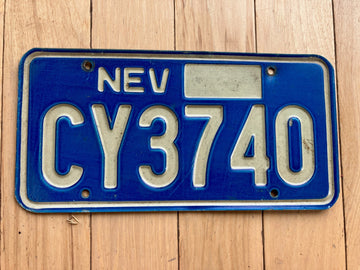 1980s Nevada License Plate