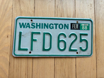 1983 to 1987 Washington State License Plate - Check With DOL First For YOM
