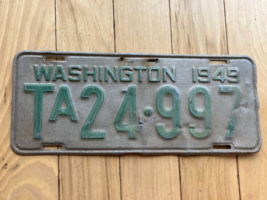 1949 Washington State Truck License Plate