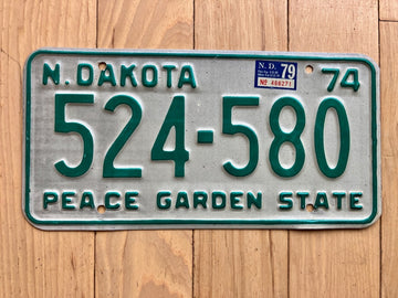 1979 North Dakota License Plate