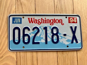 1994 Washington State Truck License Plate (Check With DOL First For YOM)