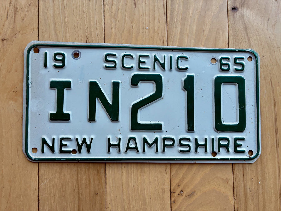 1965 New Hampshire License Plate