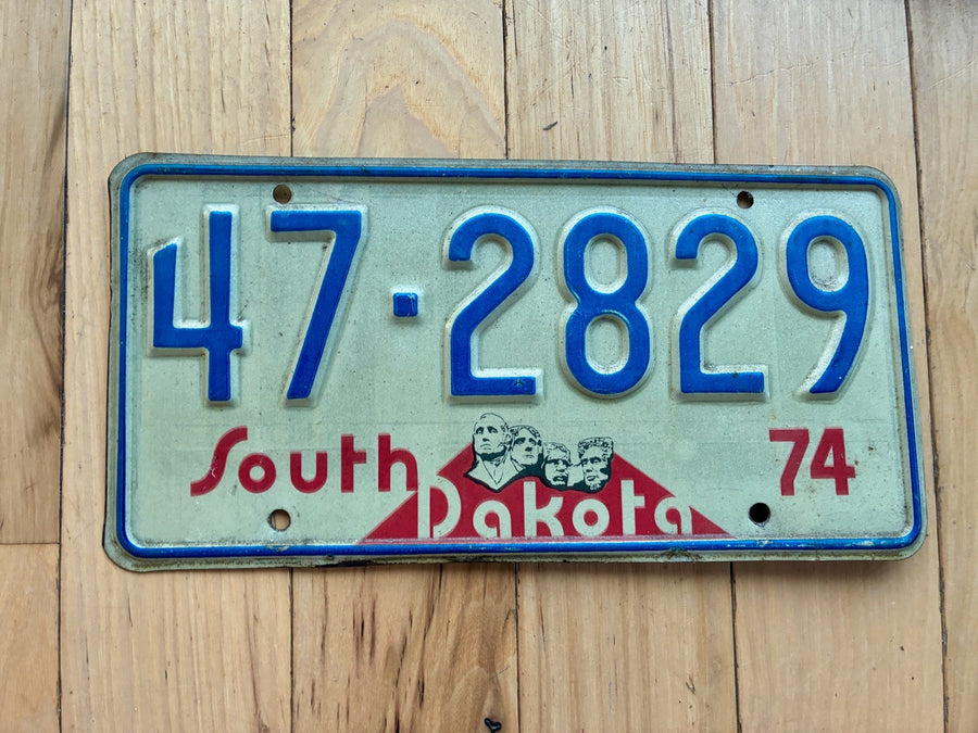 1974 South Dakota License Plate