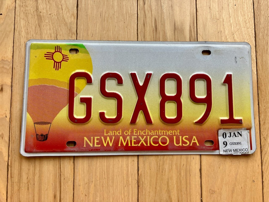 2000 to 2011 New Mexico Hot Air Balloon License Plate
