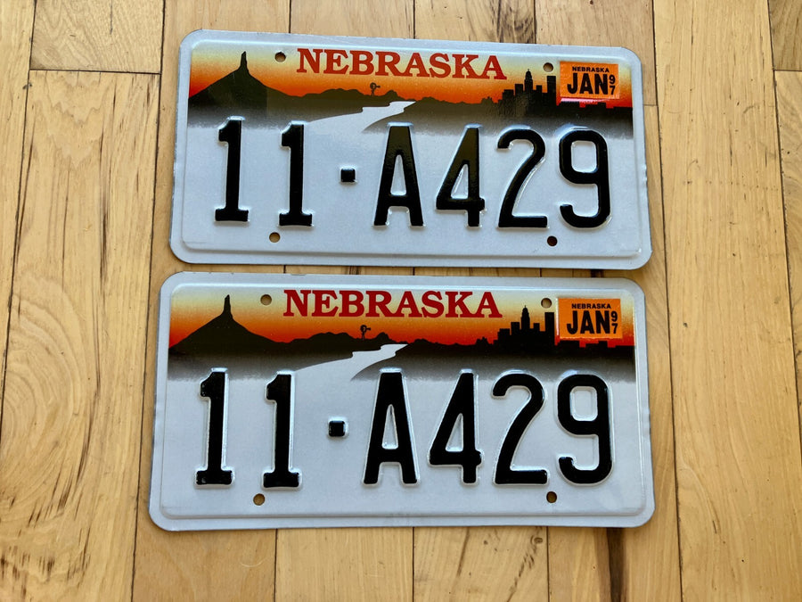 Pair of 1997 Nebraska License Plates
