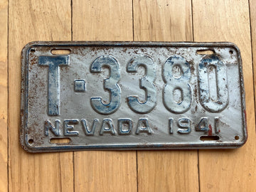 1941 Nevada License Plate
