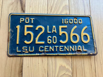1960 Louisiana License Plate