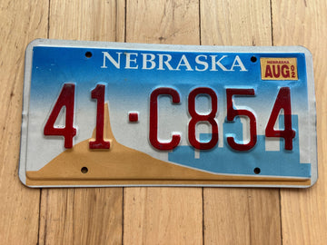 2002 Nebraska License Plate