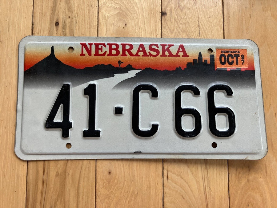 1997 Nebraska License Plate