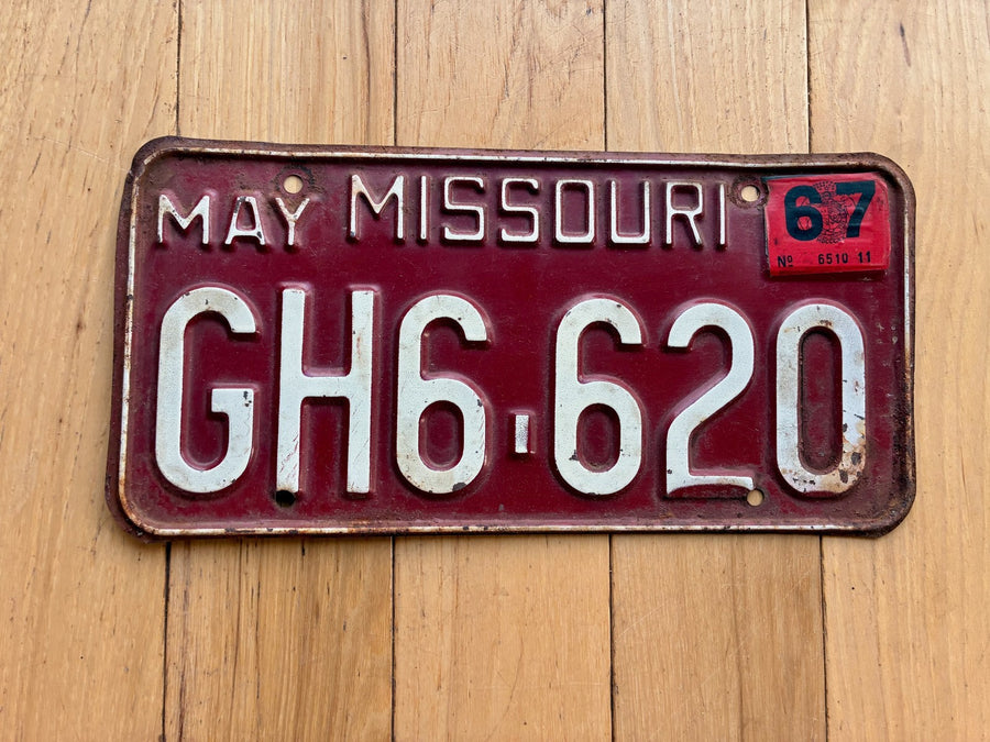 1967 Missouri License Plate – RusticPlates