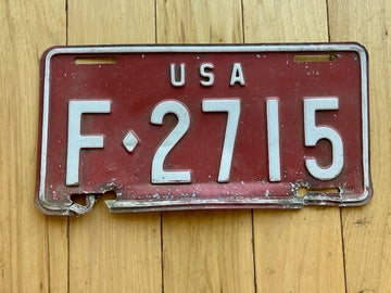 1960s US Forces in Germany License Plate