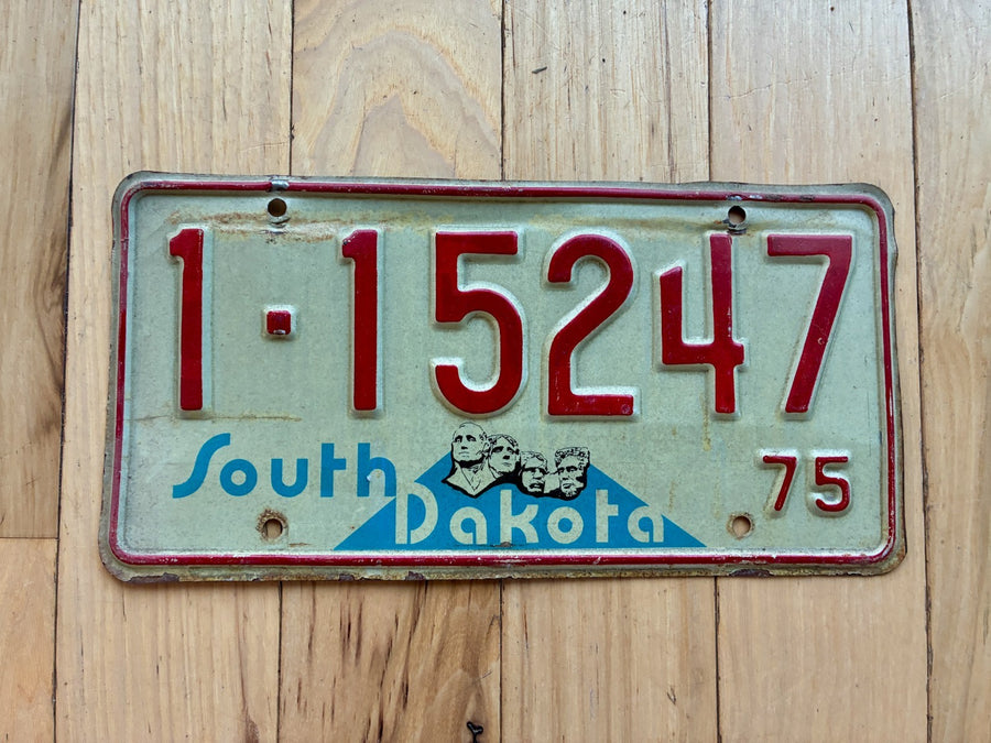 1975 South Dakota License Plate
