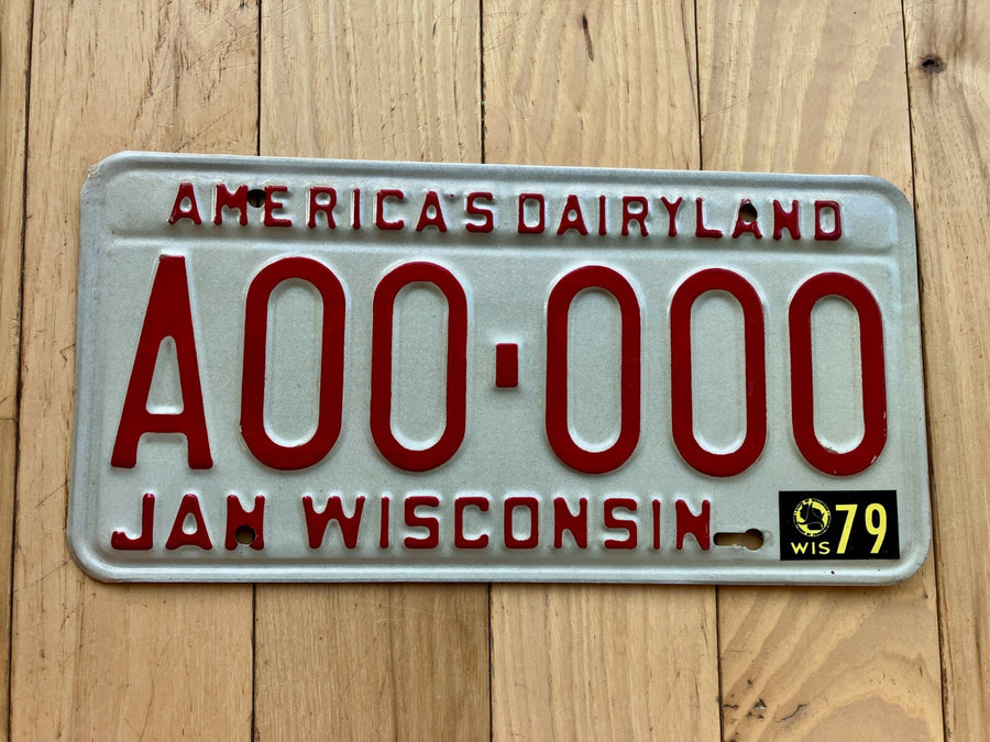 1979 Wisconsin Sample License Plate