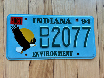 1994 Indiana Environment License Plate