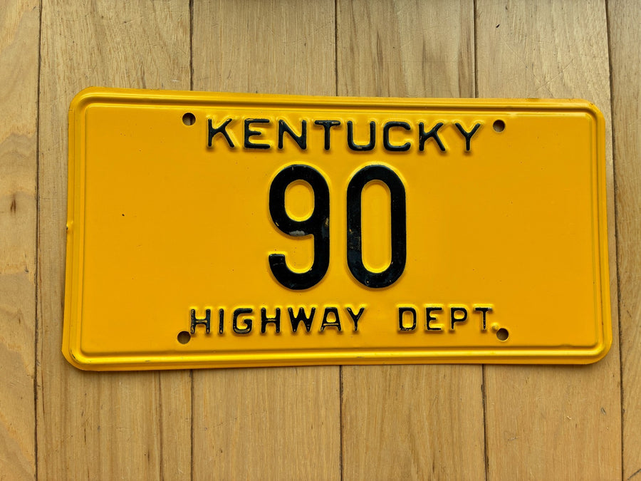 1956 to 1962 Kentucky Highway Department License Plate