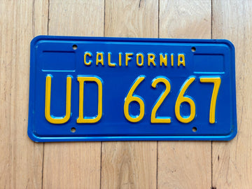 1976 California Trailer License Plate