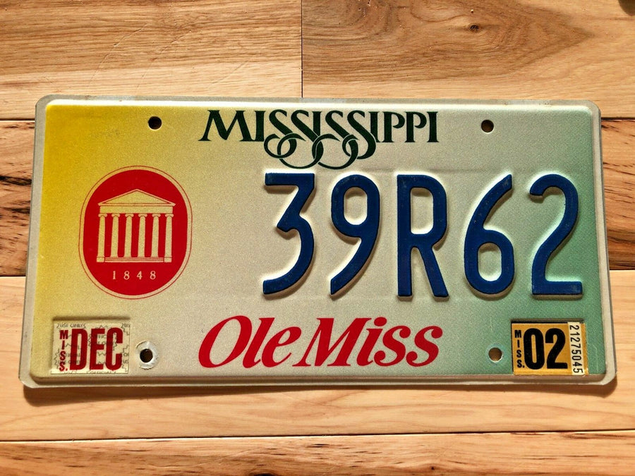 Mississippi Ole Miss License Plate