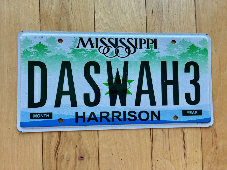 2004 Base Mississippi Vanity License Plate